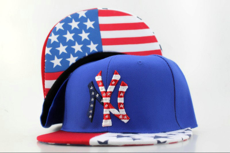 New York Yankees Blue Snapback Hat QH 0701